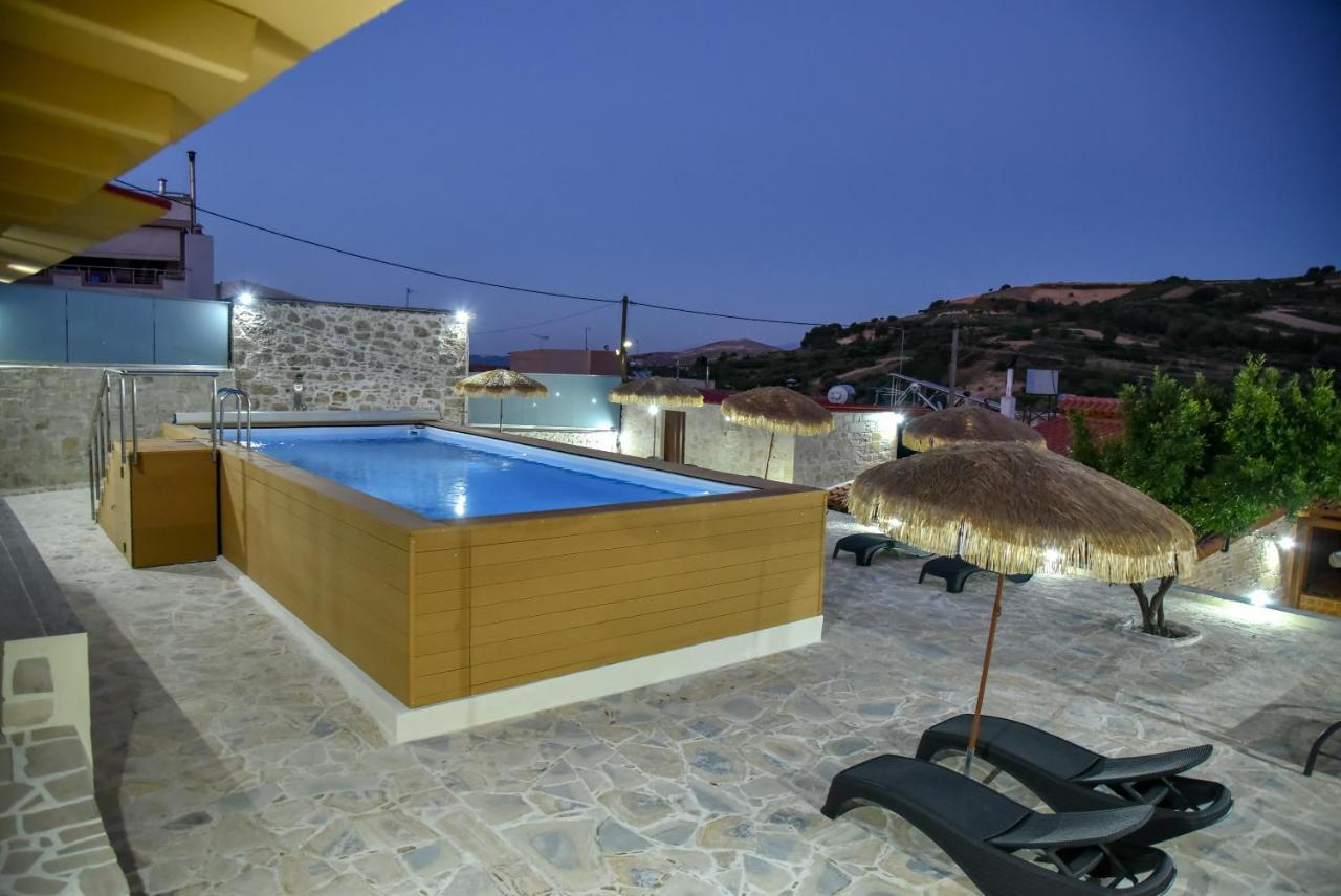 Island Oasis Poolside Paradise In Crete Agia Varvara  Exteriör bild